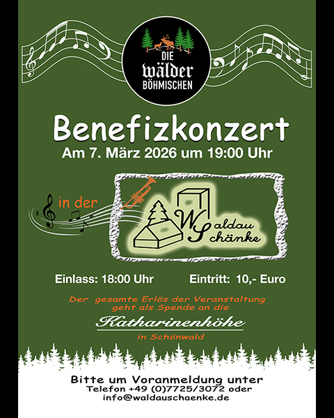 Benefizkonzert Waldau Schänke